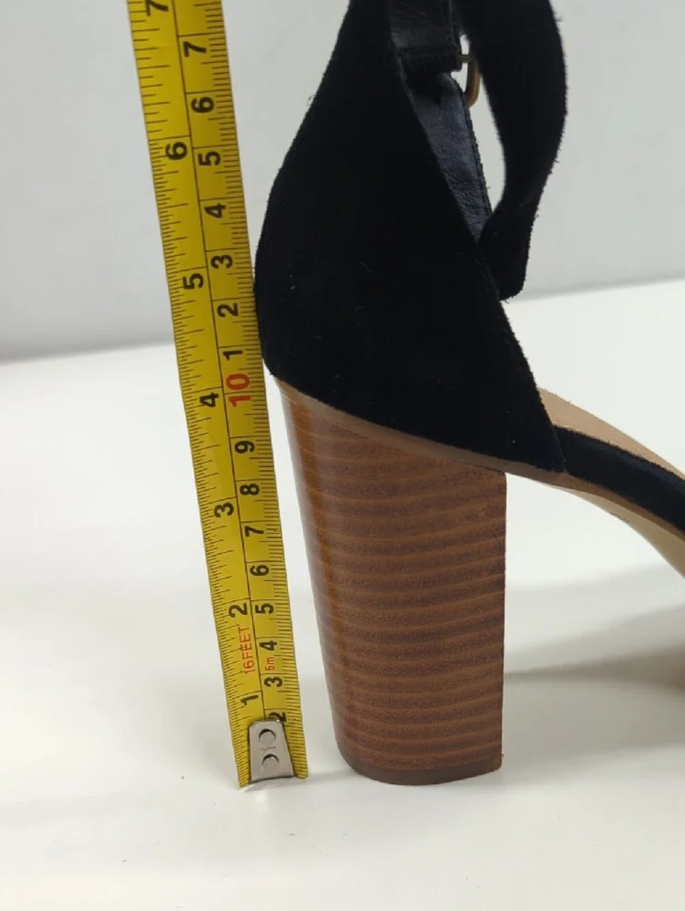 New Soludos Collette Black Suede Heels Women's Size 11
